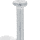 Ql kabelclip rond 5mm wit (50)