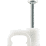 Ql kabelclip plat 6mm wit (20)
