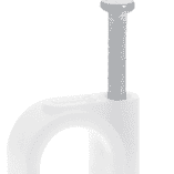 Ql kabelclip rond 8mm wit (20)