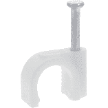 Ql kabelclip rond 8mm wit (50)
