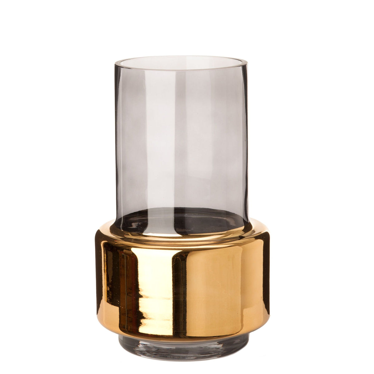 Vase Lobby smoke gold S