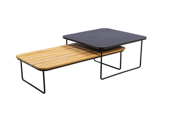 Taiyo coffee table 78x78x40cm. alu black