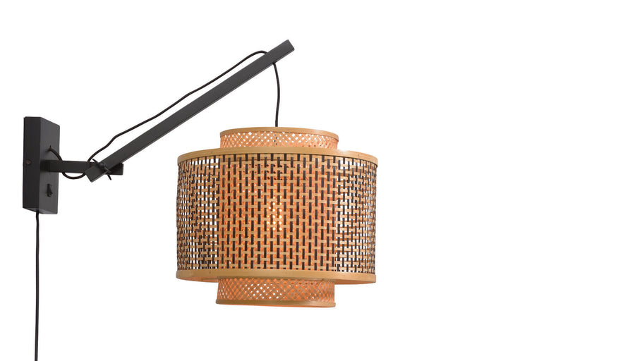 Wandlamp Bhutan zw/kap 4034, S