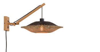 Wandlamp Kalimantan nat/horiz. 44cm, S