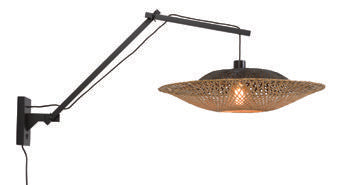 Wandlamp Kalimantan zw/horiz. 60cm, L