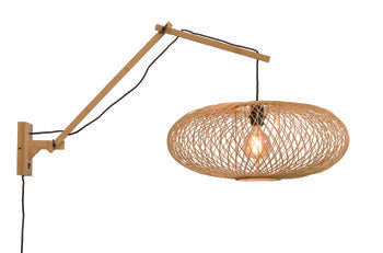 Wandlamp Cango nat/kap naturel, L