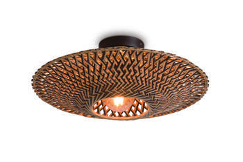 Plafonniere Bali 44cm zw/nat., S