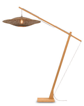 Vloerlamp Bali nat./kap 8720, L