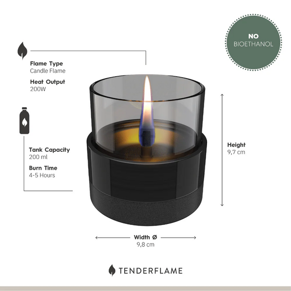 Tafelhaard Rosie 10 black smoke