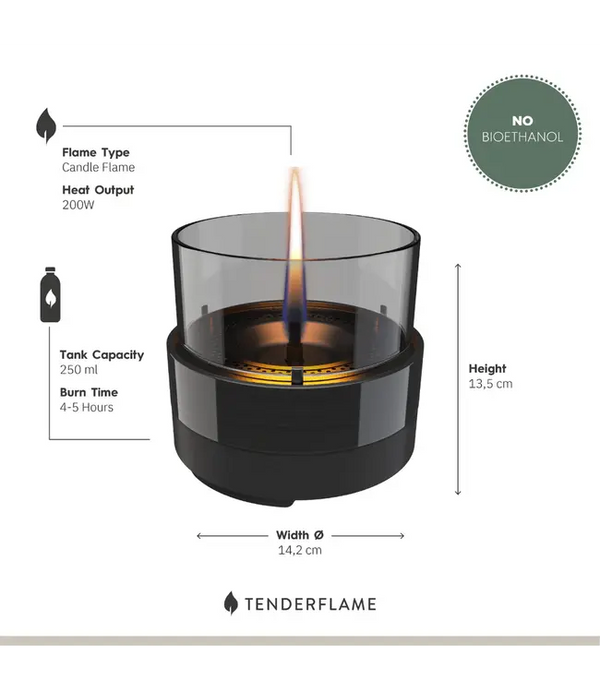 Tafelhaard Rosie 14 black smoke