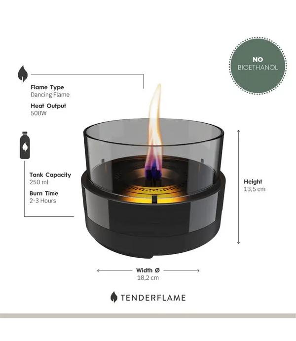 Tafelhaard Rosie 18 black smoke