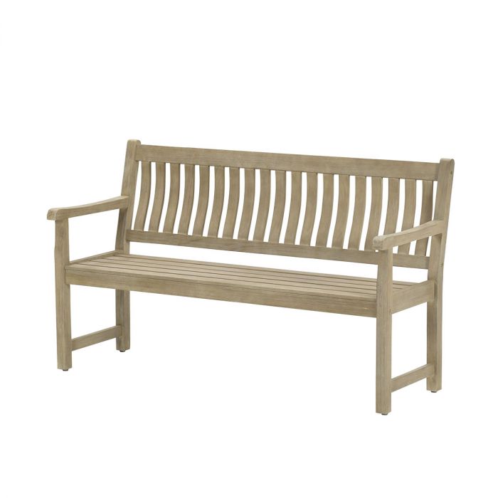 Vondel parkbank L160 eucalyptus white wash