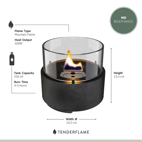 Tafelhaard Café 14 lava black