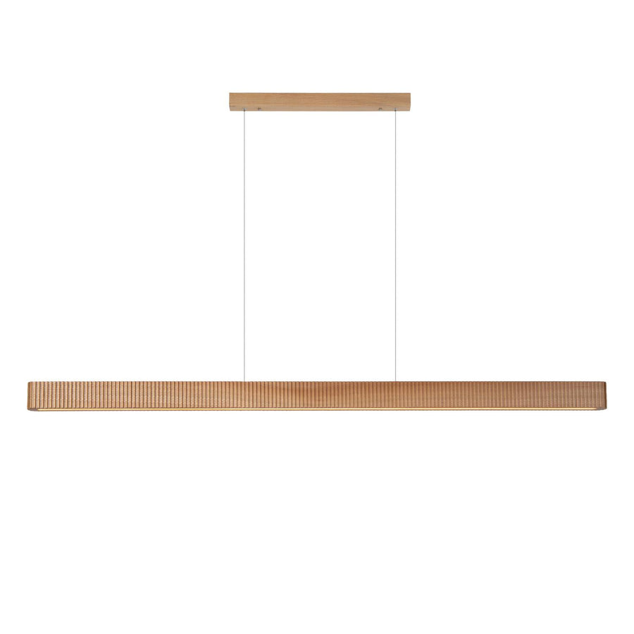 Lucide BANNISTER dimbare LED-hanglamp 30 W, 2200–3000 K, lichte houtlook