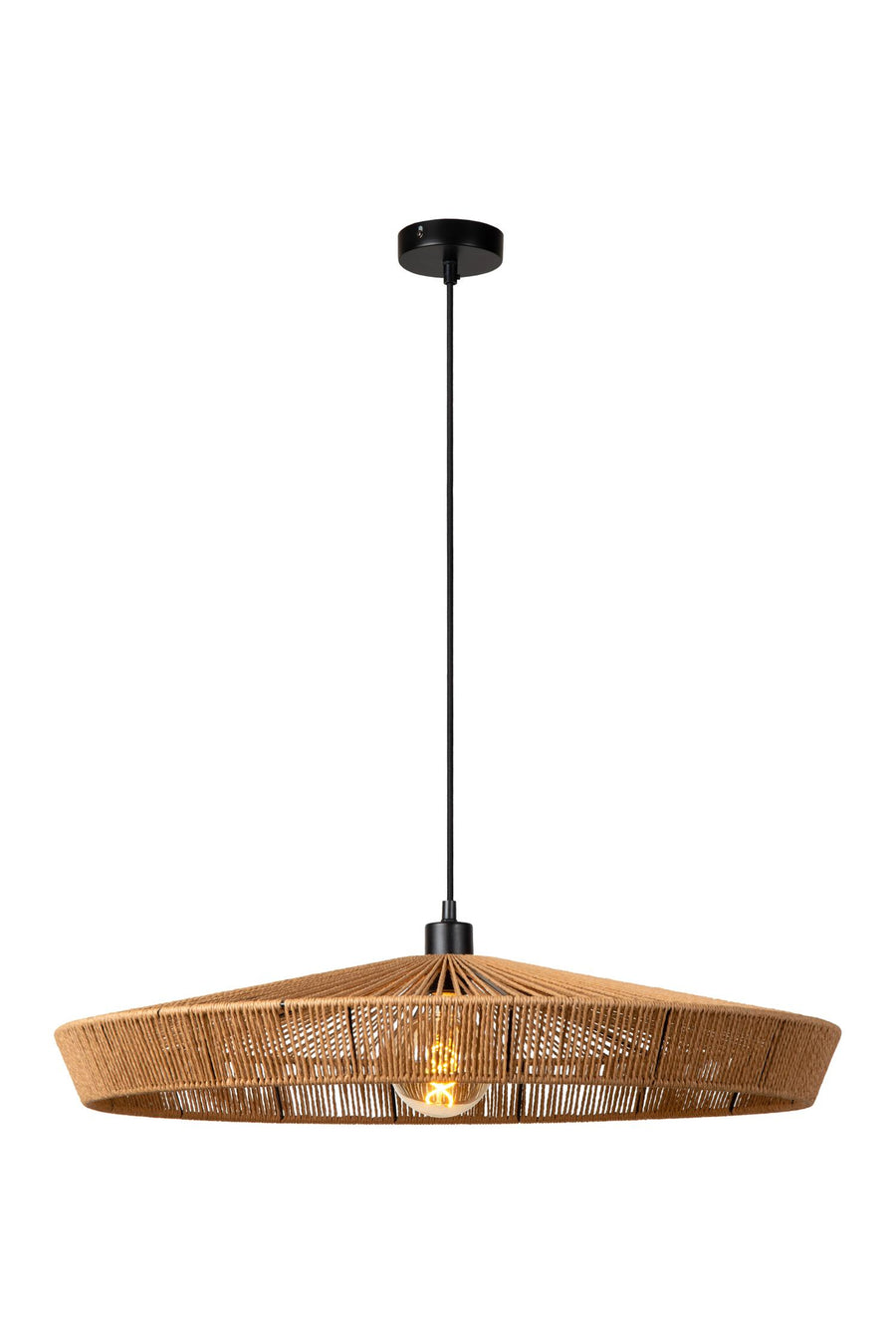 Lucide YUNKAI hanglamp Ø 70 cm, E27, naturel