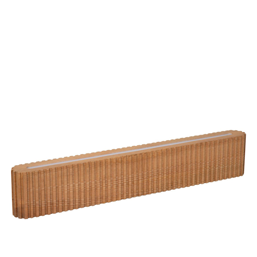 Lucide BANNISTER dimbare LED-wandlamp 2 × 7 W, 2200–3000 K, lichte houtlook