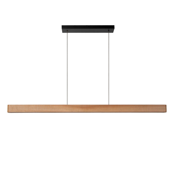 Lucide BANNISTER dimbare LED-hanglamp 30 W, 2200–3000 K, lichte houtlook