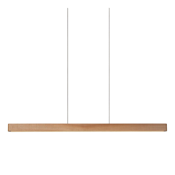 Lucide BANNISTER dimbare LED-hanglamp 30 W, 2200–3000 K, lichte houtlook