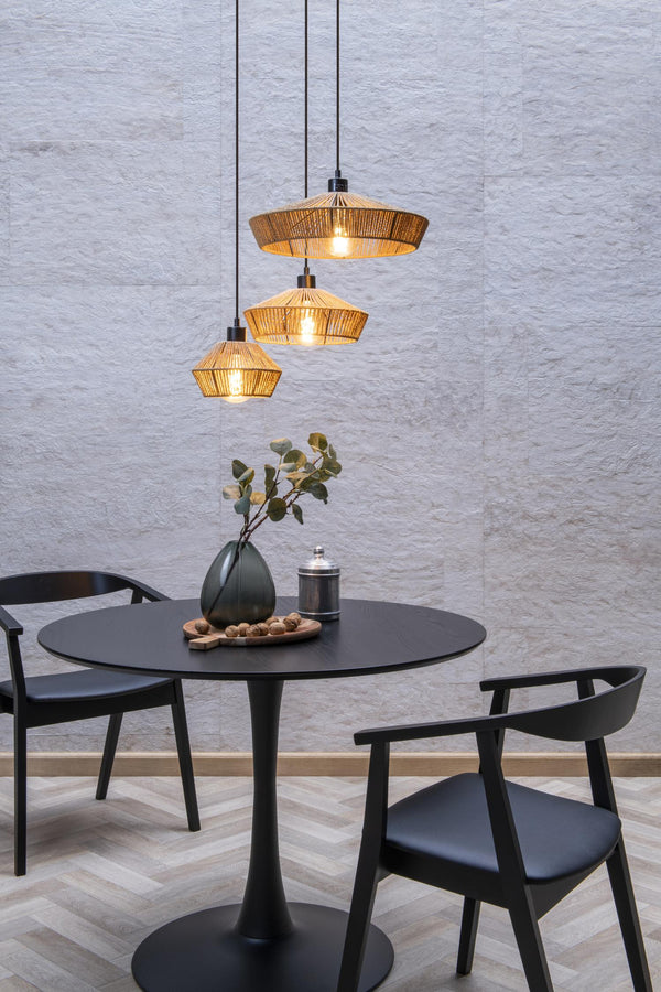 Lucide YUNKAI hanglamp Ø 60 cm, 3 × E27, naturel