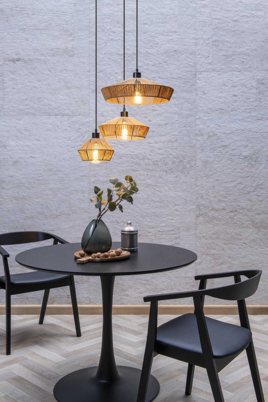 Lucide YUNKAI hanglamp Ø 60 cm, 3 × E27, naturel