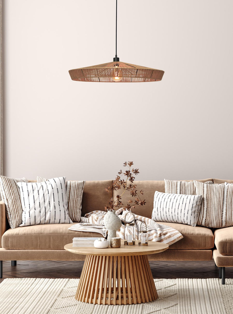 Lucide YUNKAI hanglamp Ø 70 cm, E27, naturel