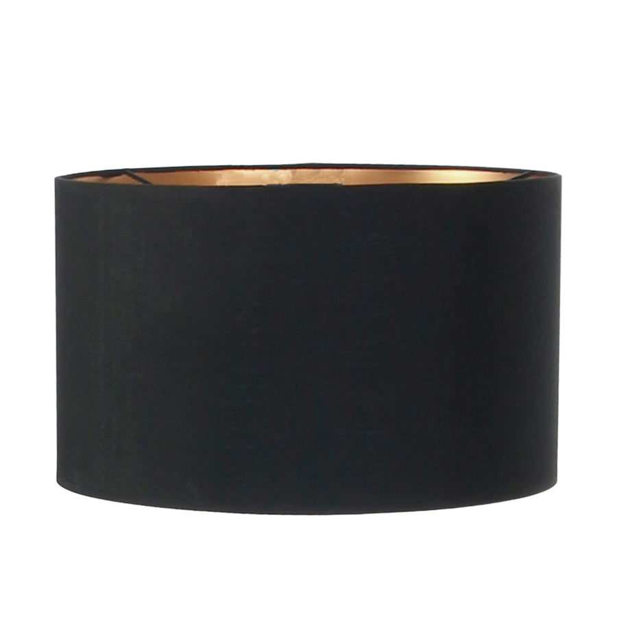 Tafellamp animaux 7202zw - unique lamp met een zwart met goud kleurige linnen kap