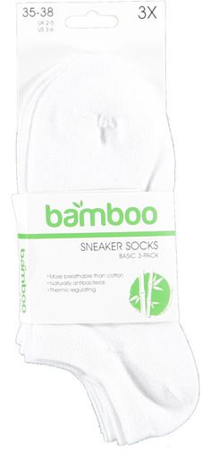 Apollo adults bamboo basic sneakersocks 3-pack
