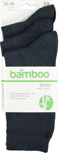 Apollo adults bamboo basic socks 3-pack