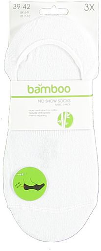 Apollo adults bamboo basic no-show socks 3-pack