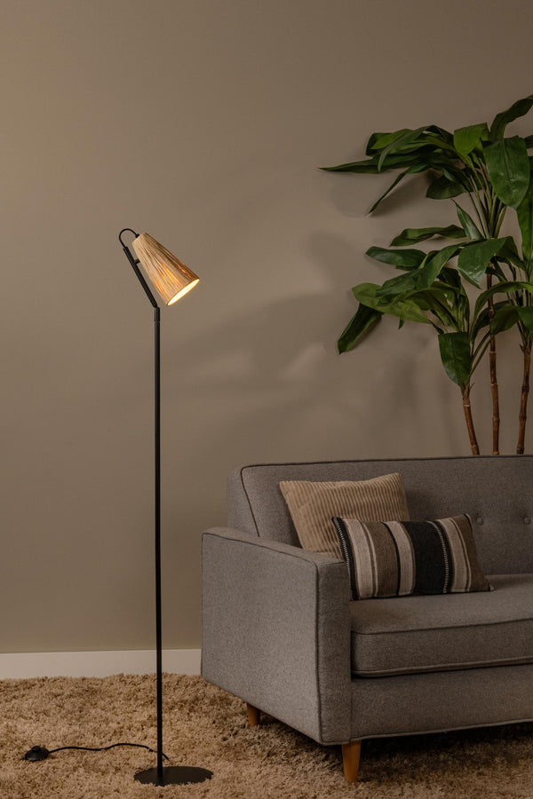 Lucide BENSEN vloerlamp E14, naturel