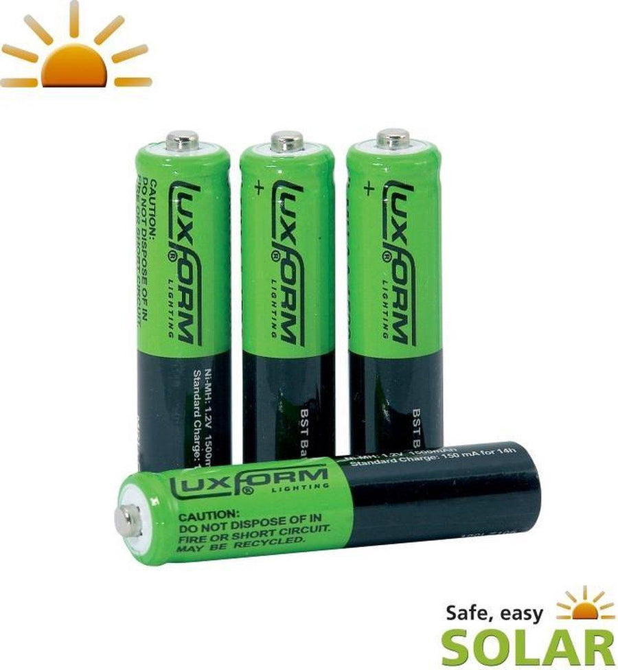 Solar Batterij 4x AAA Ni-MH 1,2V
