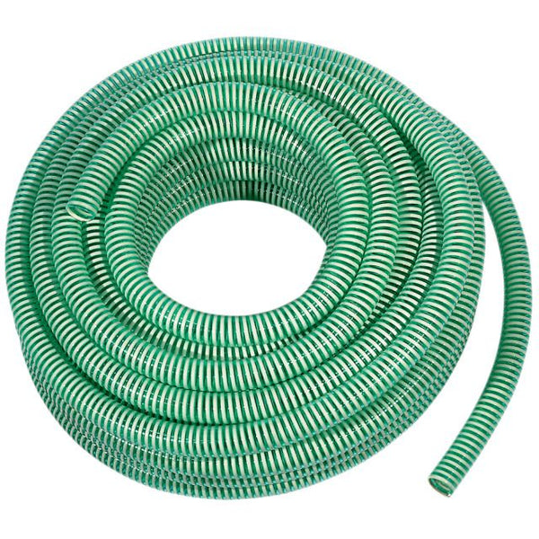 Spiraalzuigslang 1'' groen-wit p/m