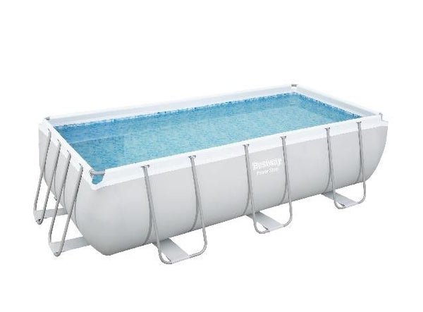 Bestway zwembad power steel set rechthoek 404