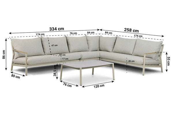 Sevilla hoek loungeset 5-delig