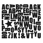 Magneetset ABC zwart