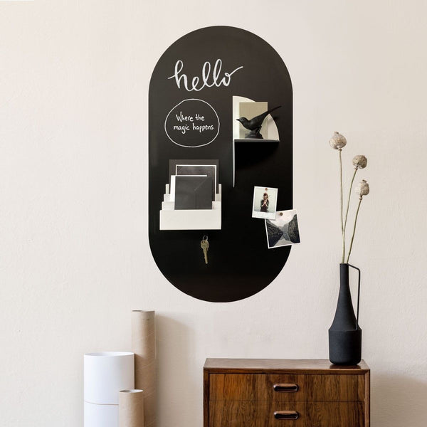Magnetic magazine holder - white