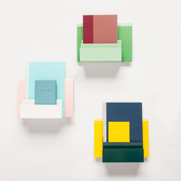 Magnetic magazine holder - white
