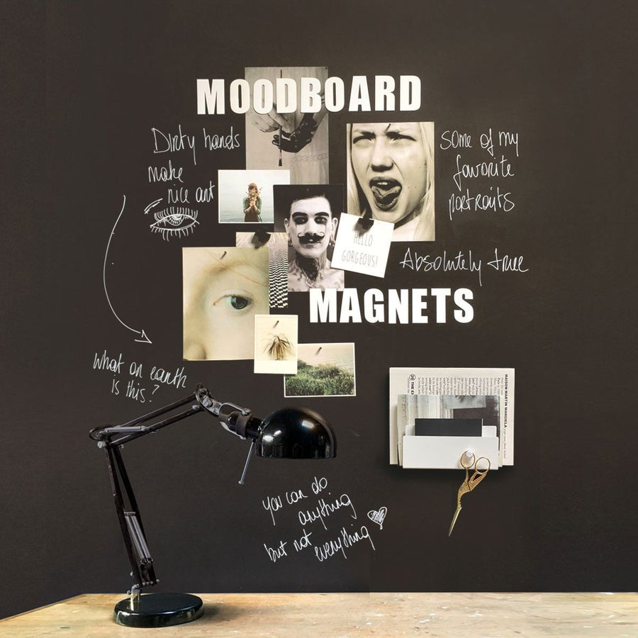 Magnetic magazine holder - white