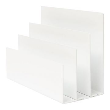Magnetic magazine holder - white