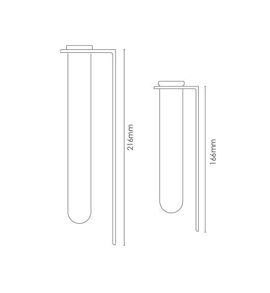 Magnetic vase / black - Small