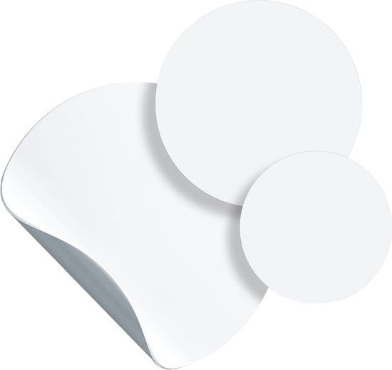 Magnetic sticker - 3 circles / white