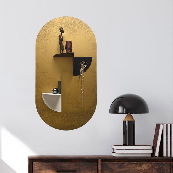 Metal magnetic 360° shelf - white