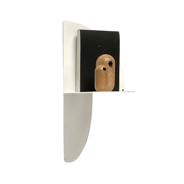 Metal magnetic 360° shelf - white