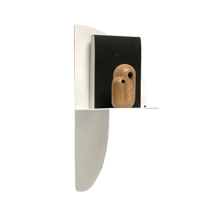 Metal magnetic 360° shelf - white
