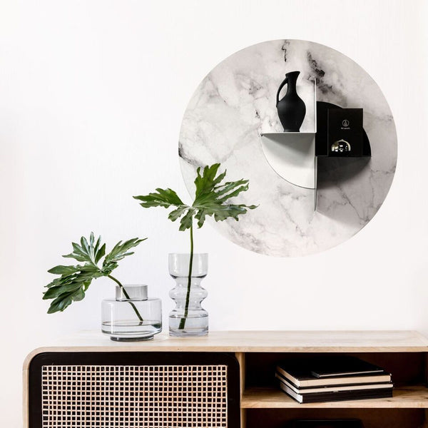 Metal magnetic 360° shelf - black