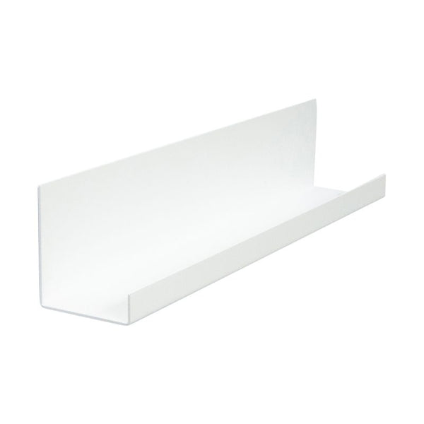 Metal magnetic photo ledge - white