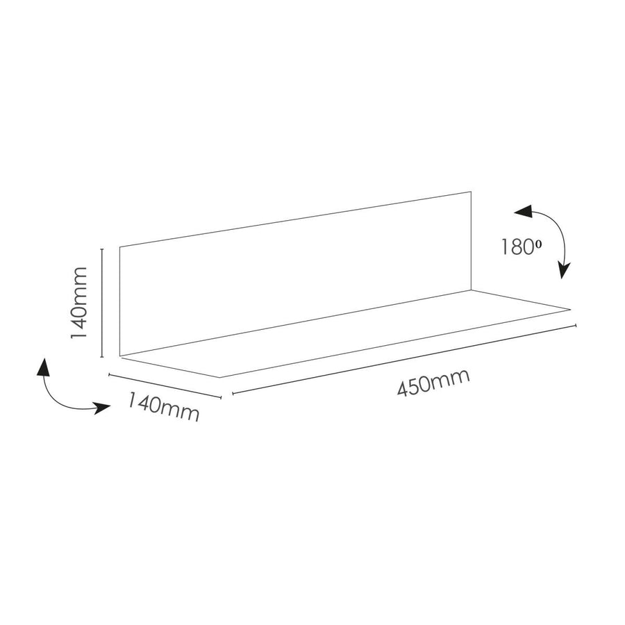 Magnetic sturdy shelf – black