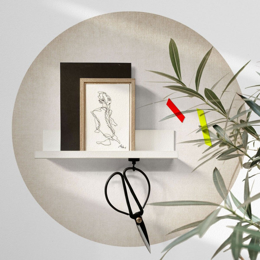 Magnetic sticker -  natural silk