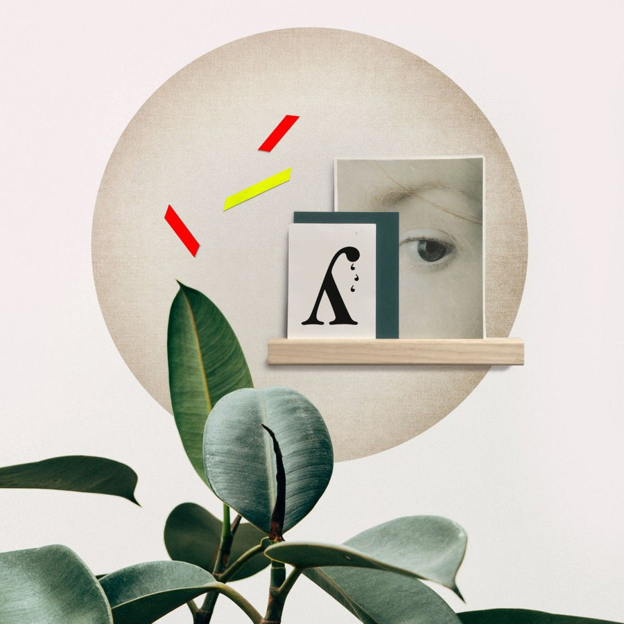 Magnetic sticker -  natural silk