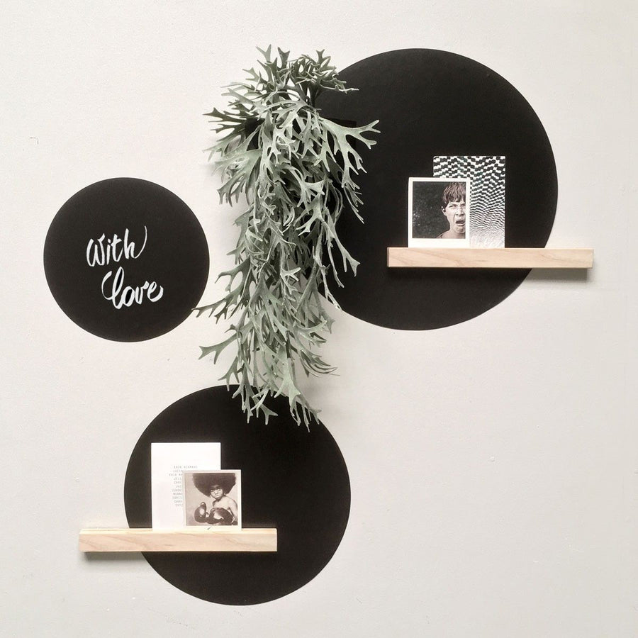 Chalkboard magnetic  sticker  3 circles